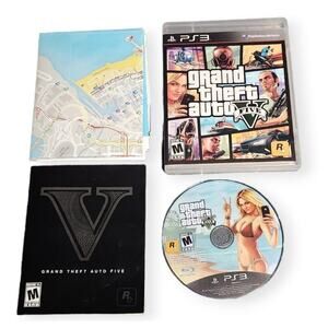 PS3 Grand Theft Auto: Five CIB (Sony PlayStation 3, 2013) Pre-owned